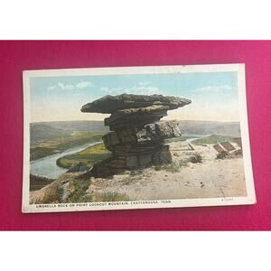 Postcard -‎ Umbrella Rock On Point Lookout Mountain Chattanooga Tenn Unposted